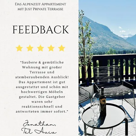 Alpenzeit Mit Just Private Terrasse (adults Only) דירה